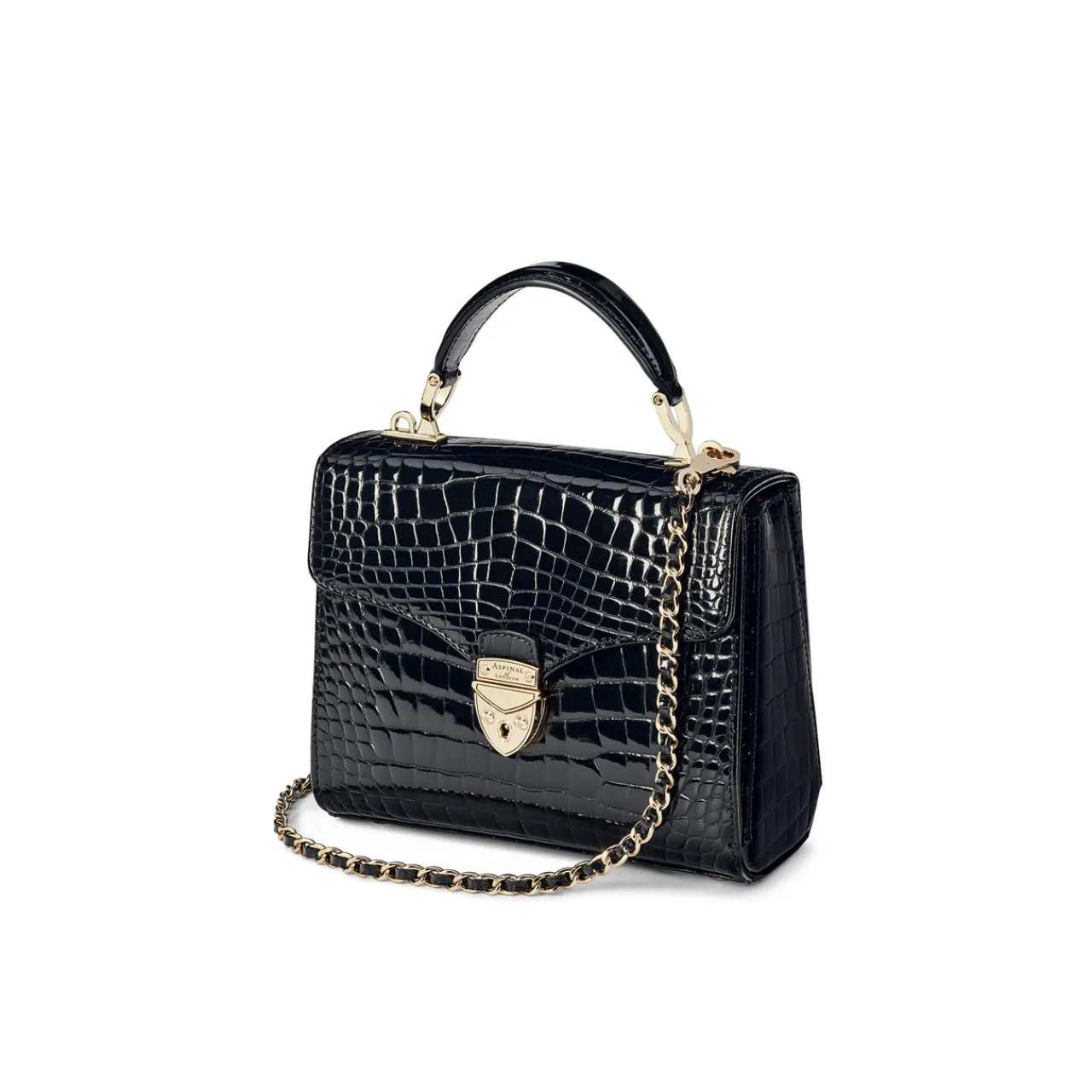 Sale Mayfair® Patent-Croc Midi Crossbody Bag Women Crossbody Bags|Top Handle Bags