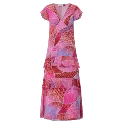 Meena Silk Ibiza Night Sunset Dress Women Dresses|Occasion Dressing