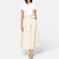 Outlet Meg Linen Flared Skirt Women Skirts