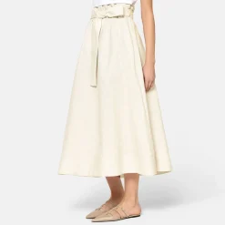 Outlet Meg Linen Flared Skirt Women Skirts