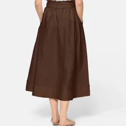 Sale Meg Linen Flared Skirt Women Skirts