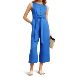 Best Melissa Tie Front Jumpsuit Women Jumpsuits