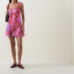 Clearance Menna Ibiza Night Sunset Mini Dress Women Dresses