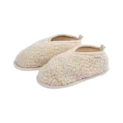 New Merino Sheepskin Mama Booties Milk Women Sleepwear|Slippers