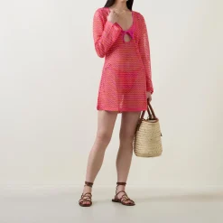Clearance Mesh Effect Kaftan Women Swimwear & Beachwear