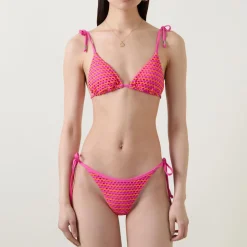 Hot Mesh Effect Side-Tie Bikini Briefs Women Swimwear & Beachwear