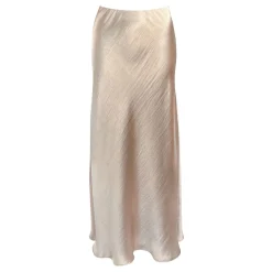 Online Metallic Bias-Cut Skirt Women Skirts