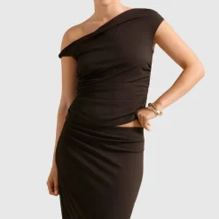 Online Mia Mesh Ruched Top Women Tops