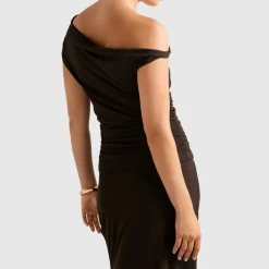 Online Mia Mesh Ruched Top Women Tops
