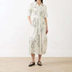 Sale Miccia Floral Shirt Dress Women Tops