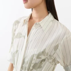 Sale Miccia Floral Shirt Dress Women Tops