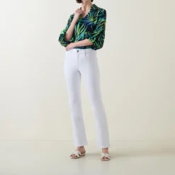 Sale Mid-Rise Flared Jeans Women Denim