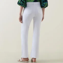 Sale Mid-Rise Flared Jeans Women Denim