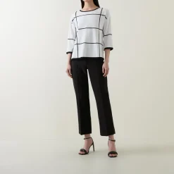 Discount Mid-Rise Pleated Straight Leg Trousers Women Trousers & Shorts
