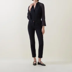 Online Mid-Rise Slim Leg Jeans Women Denim