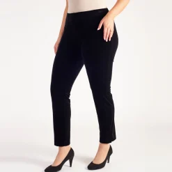 Clearance Mid-Rise Straight Leg Trousers Women Trousers & Shorts