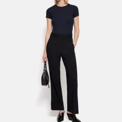 Best Mid-Rise Straight Leg Trousers Women Trousers & Shorts