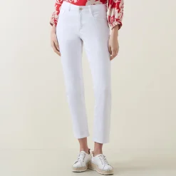 Sale Mid-Rise Tapered Jeans Women Denim