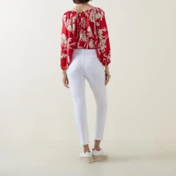 Sale Mid-Rise Tapered Jeans Women Denim