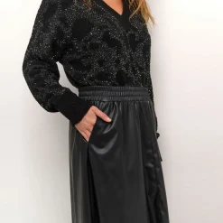 Mikka Faux Leather Skirt Women Skirts