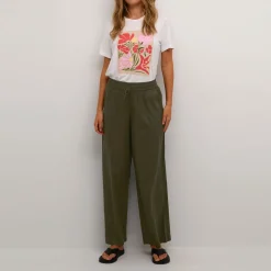 Clearance Milia Mid-Rise Wide Leg Trousers Women Trousers & Shorts