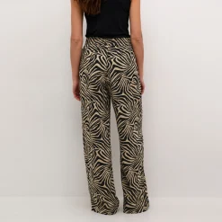 Hot Milia Printed Mid-Rise Wide-Leg Trousers Women Trousers & Shorts