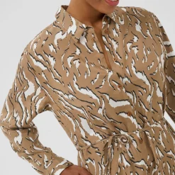 Sale Mille Animal Print Shirt Dress Women Dresses
