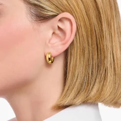 Online Mini Gold-Plated Chunky Hoops Women Earrings