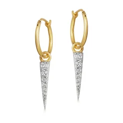 Sale Mini Pavé Spike Charm Earrings Women Earrings