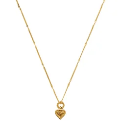 New Mini Ridge Heart Charm Pendant Necklace Women Necklaces