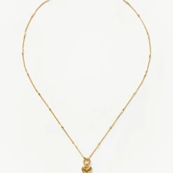 New Mini Ridge Heart Charm Pendant Necklace Women Necklaces