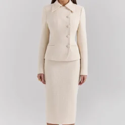 Clearance Misha Boucle Double-Breasted Blazer Women Coats & Jackets