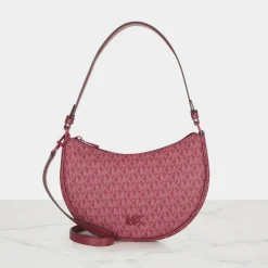 Clearance MK Logo Small Saddle Shoulder Bag Women Shoulder Bags