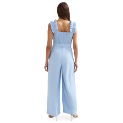 Best Moira Ruffle Wide Leg Jumpsuit Women Jumpsuits
