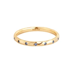 Clearance Molten Crystal Band Ring Women Rings