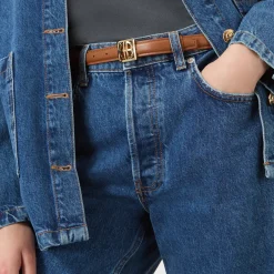 New Monogram Logo Belt Women Belts