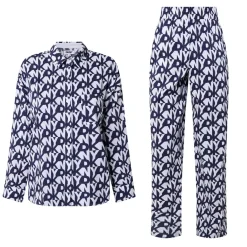 Hot Monogram Logo Print Pyjama Set Women Sleepwear