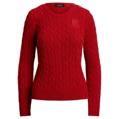 Montiva Cable Knit Logo Sweater Women Sweaters & Cardigans
