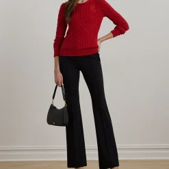 Montiva Cable Knit Logo Sweater Women Sweaters & Cardigans