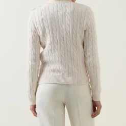 Discount Montiva Logo Cable-Knit Sweater Women Sweaters & Cardigans