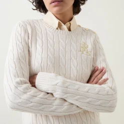 Discount Montiva Logo Cable-Knit Sweater Women Sweaters & Cardigans