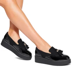 Sale More Tassel-Detail Flatform Loafers Women Loafers