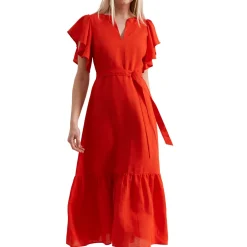 Online Morgan Frill-Sleeve Dress Women Dresses
