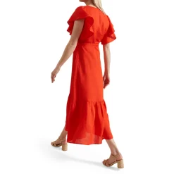 Online Morgan Frill-Sleeve Dress Women Dresses