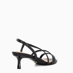 Hot Movement Asymmetric Leather Kitten Heels Women Heels