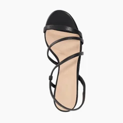 Hot Movement Asymmetric Leather Kitten Heels Women Heels