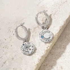 Clearance My Sun, Moon & Stars Drop Earrings Women Earrings
