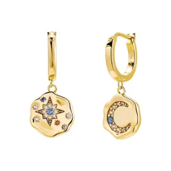 Best My Sun, Moon & Stars Drop Earrings Women Earrings