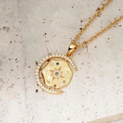 New My Sun, Moon & Stars Necklace Women Necklaces