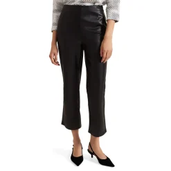 Outlet Mya Faux Leather Cropped Trousers Women Trousers & Shorts